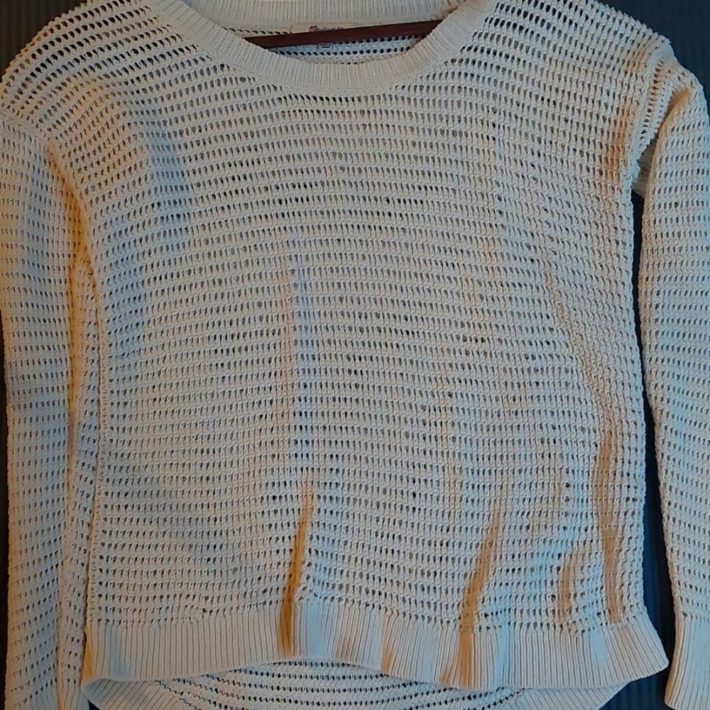 Knitted White Madewell Sweater